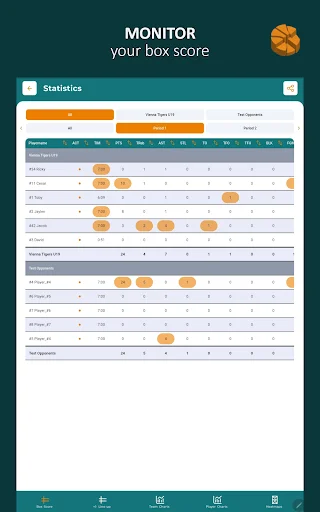 Statastic Basketball Tracker: Statistik Tim Basket Profesional - Screenshot 20
