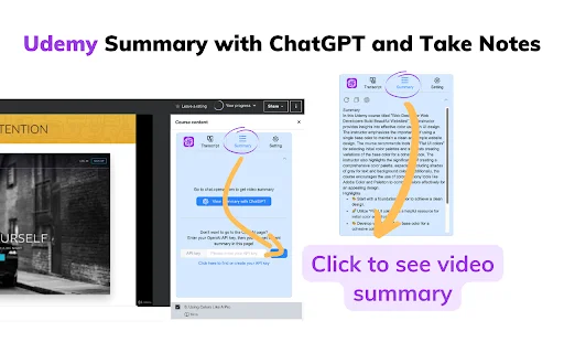 NoteGPT: Ringkasan Udemy dengan ChatGPT & Claude – Unduh Gratis - Screenshot 3