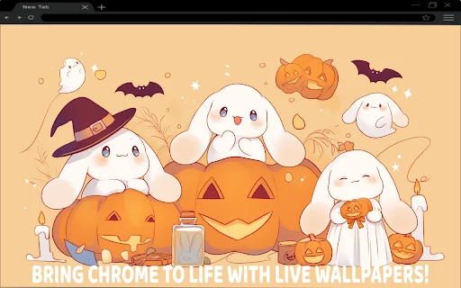 Download Halloween Cinnamoroll Live Wallpaper Gratis - Screenshot 1