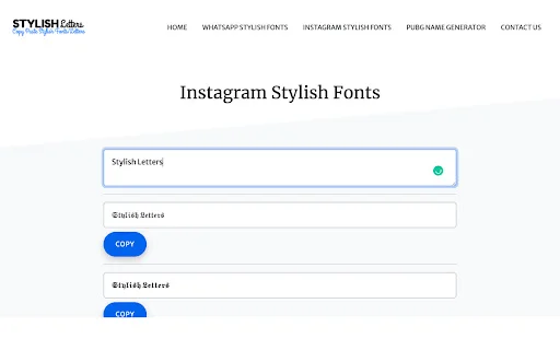 Stylish Fonts Generator Terbaru – Ubah Teks Keren Gratis - Screenshot 3