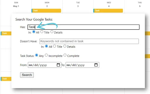 Download Search G. Calendar Tasks – Cari Tugas Google Mudah - Screenshot 2