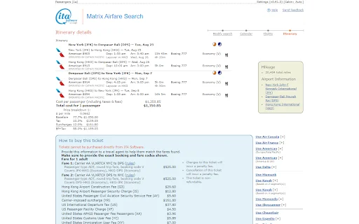 Download ITA Matrix Powertools Terbaru – Fitur Booking Penerbangan - Screenshot 1