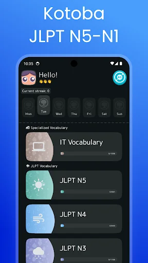 Download Japanese Vocabulary N5-N1 Terbaru – Belajar Bahasa Jepang - Screenshot 1