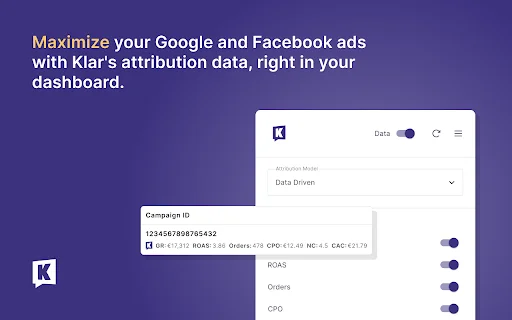 Klar Attribution: Optimalkan Iklan Google, Facebook & TikTok - Screenshot 1