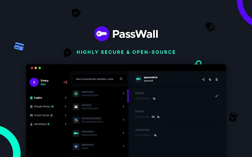 Passwall: Pengelola Kata Sandi Chrome Gratis & Aman - Screenshot 1