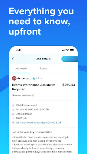 Download Sidekicker: Worker App Terbaru – Cari Kerja Fleksibel - Screenshot 5