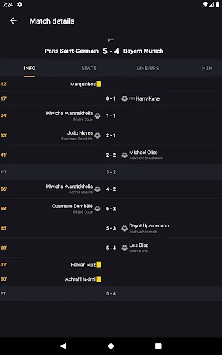 Download LiveScore Football Terbaru – Update Skor & Statistik - Screenshot 10