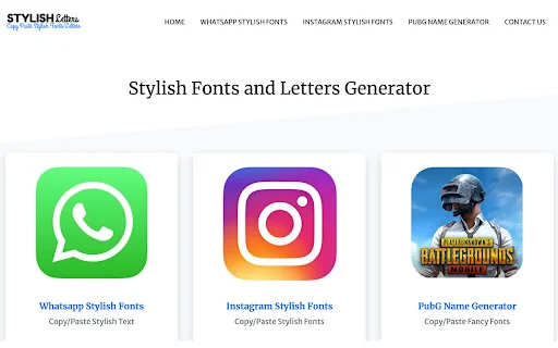 Stylish Fonts Generator Terbaru – Ubah Teks Keren Gratis - Screenshot 1