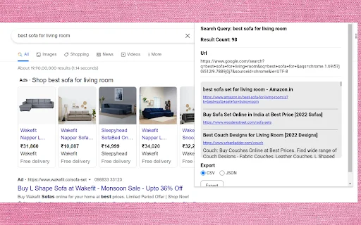 Unduh SerpLift – Scraper Google SERP Gratis & Cepat - Screenshot 1