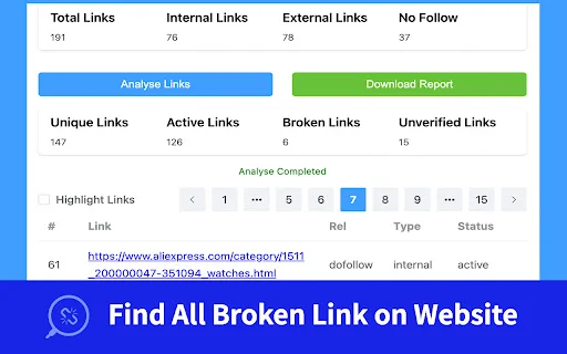 Download Website Broken Link Checker – SEO Tool Gratis Terbaru - Screenshot 2