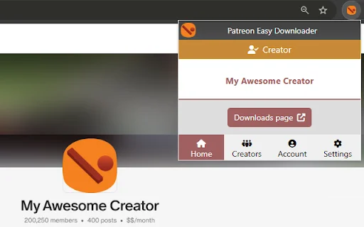 Patreon Easy Downloader: Kelola & Unduh Konten Patreon Anda - Screenshot 3