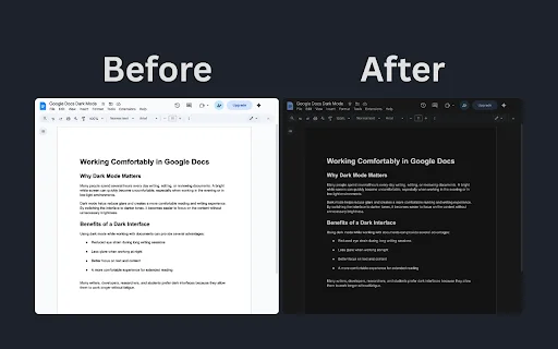 Google Docs Dark Mode – Mode Gelap Nyaman untuk Mata Anda - Screenshot 2