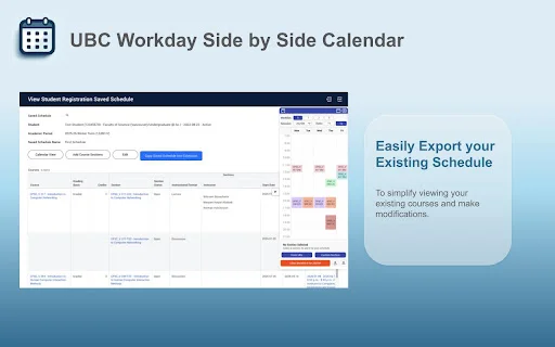 Download UBC Workday Side by Side Calendar – Jadwal Kuliah Mudah - Screenshot 3
