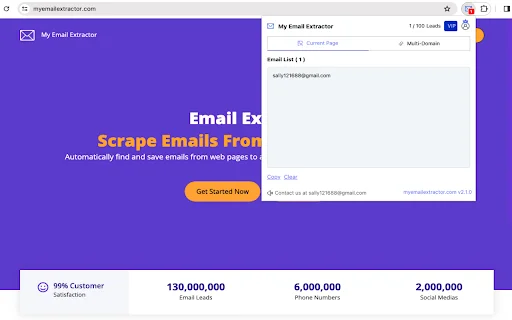Email Extractor: Scraping Email Otomatis & Cepat – Download - Screenshot 2