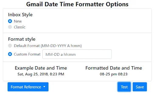 Download Gmail Date Time Formatter – Ubah Format Waktu Gmail - Screenshot 2