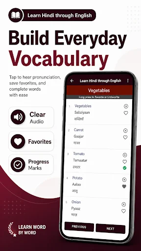Download Learn Hindi through English – Belajar Bahasa Cepat - Screenshot 3