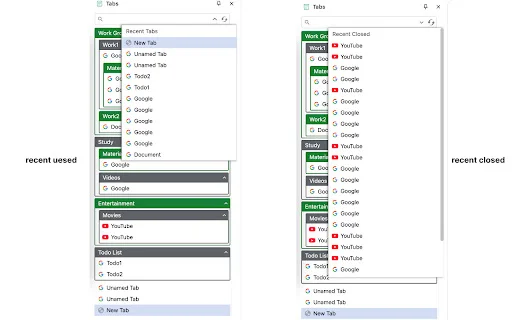 Vertical SidePanel Tab Group Manager – Kelola Tab Lebih Efisien - Screenshot 3
