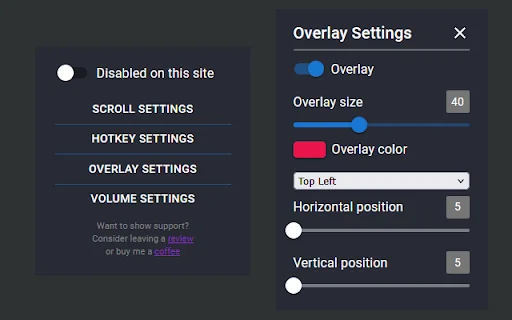 Volume Scroll: Kontrol Volume Video Mudah & Cepat di Chrome - Screenshot 1