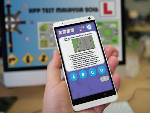 Download KPP Test Malaysia Terbaru 2026 – Latihan Ujian SIM Gratis - Screenshot 1