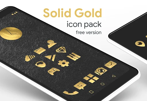 Download Solid Gold – Icon Pack Terbaru – Ikon 3D Mewah - Screenshot 5