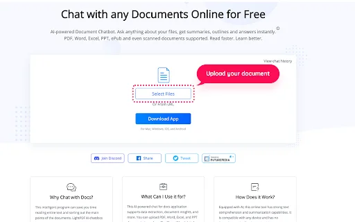 LightPDF: AI Chat & Ringkasan PDF Terbaik – Unduh Gratis - Screenshot 2