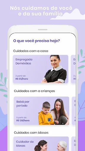 Unduh Famyle para Famílias APK – Temukan Asisten Rumah Tangga - Screenshot 1