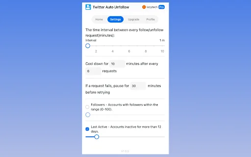 Download Twitter Auto Unfollow Terbaru – Kelola Followers Gratis - Screenshot 2