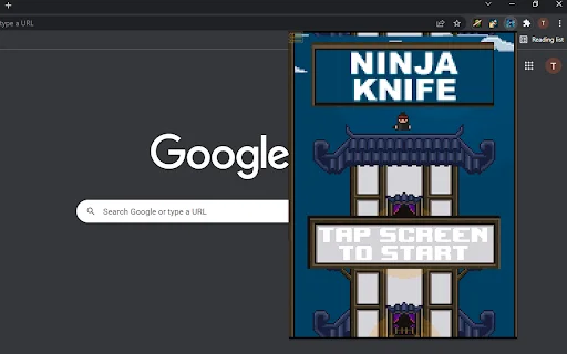 Download Ninja Knife di Chrome – Game Arkade Seru & Gratis - Screenshot 1