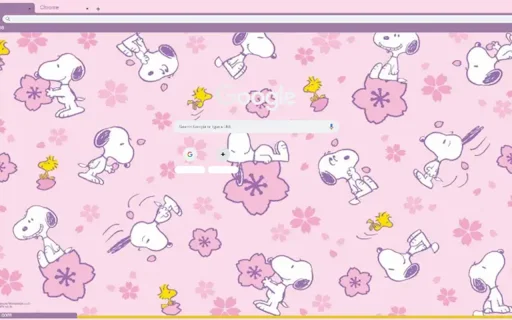 Download Tema Snoopy Spring Chrome – Tampilan Lucu & Gratis - Screenshot 1