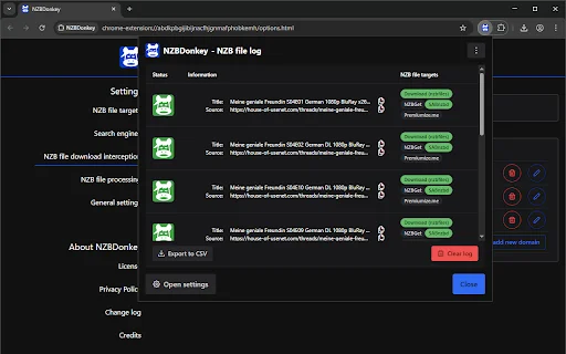 Unduh NZBDonkey Terbaru – Alat Pengunduh NZB Otomatis Terbaik - Screenshot 5