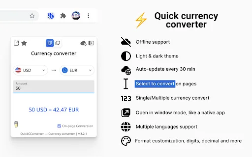 QuickCConverter: Konverter Mata Uang Cepat & Akurat – Unduh Sekarang - Screenshot 1