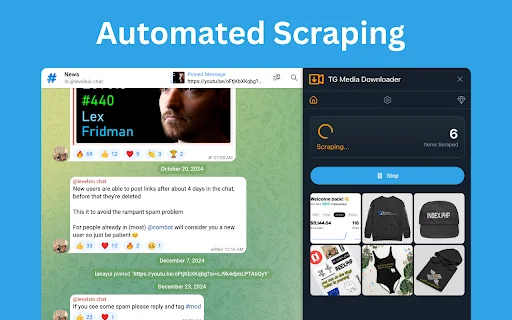 TG Media Downloader: Unduh Video & Foto Telegram Tercepat - Screenshot 3