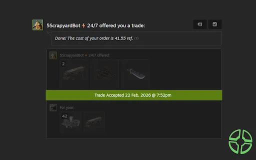 Download TF2 Trader Terbaru – Ekstensi Trading TF2 Terbaik - Screenshot 3