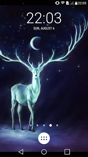 Unduh Night Bringer Magical Deer LWP – Wallpaper HP Estetik - Screenshot 1