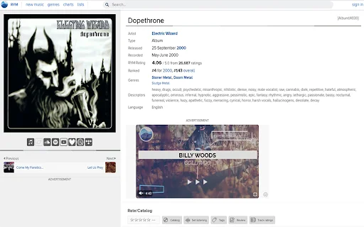 EvenBetterRYM: Optimalkan Pengalaman RateYourMusic Anda Sekarang - Screenshot 1