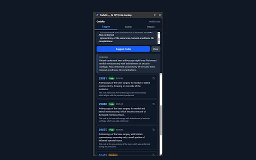 Download CodeRx AI CPT Code Lookup – Cek Kode Medis Cepat - Screenshot 1