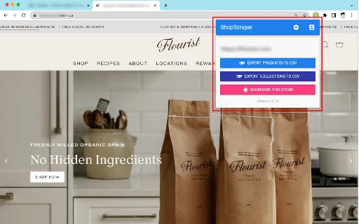 ShopScraper: Spy Tool & Scraper Shopify Terbaik – Unduh Gratis - Screenshot 1