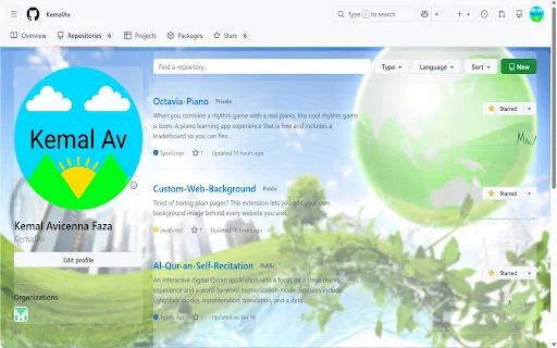 Custom Web Background: Kustomisasi Latar Belakang Browser Anda - Screenshot 2