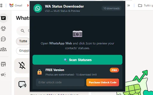 Multi WhatsApp Status Downloader: Simpan Status WhatsApp Web Mudah - Screenshot 1