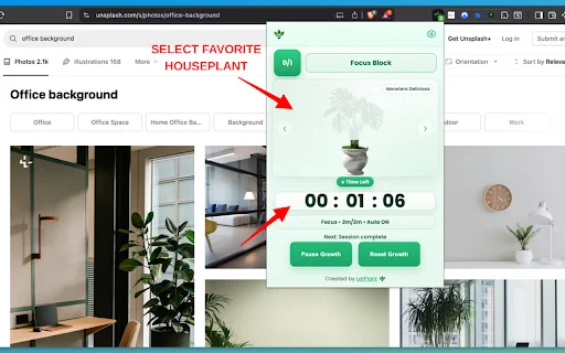 LetPlant GreenFocus Pomodoro: Timer Fokus & Tumbuhkan Tanaman - Screenshot 3
