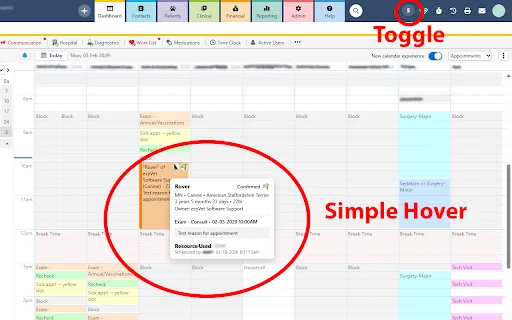 Unduh ezyVet Simple Hover Terbaru – Optimalkan Jadwal Klinik - Screenshot 1