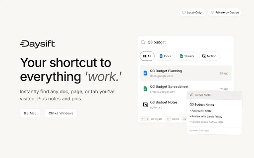 Download Daysift Terbaru – Cari Tab & Riwayat Instan Gratis - Screenshot 1