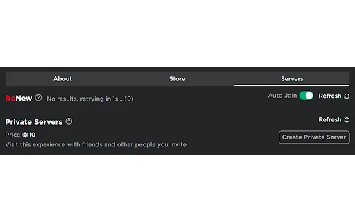 Download RoNew Terbaru – Gabung Server Roblox Baru Otomatis - Screenshot 3