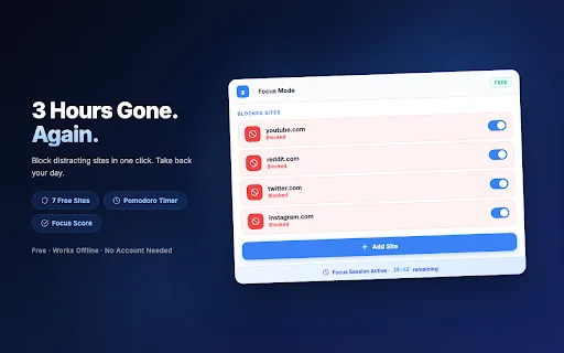 Download Focus Mode Pro Terbaru – Blokir Situs & Produktivitas - Screenshot 1