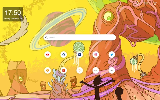 Download Rick and Morty NewTab Terbaru – Tema Keren Gratis - Screenshot 3