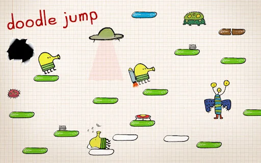 Download Doodle Jump Chrome – Game Seru Tanpa Internet - Screenshot 2
