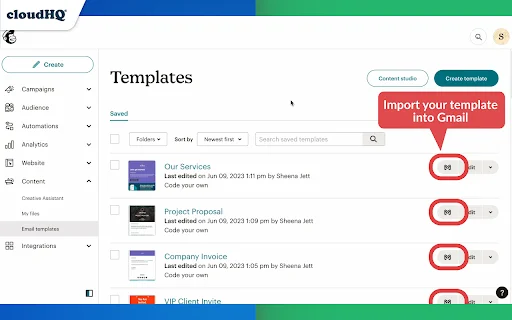 MailChimp Templates for Gmail™ – Kirim Email Profesional - Screenshot 3