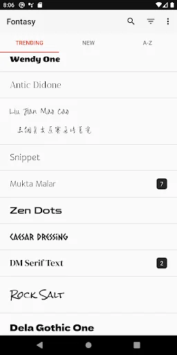 Fontasy – Jelajahi Koleksi Google Fonts Terlengkap & Gratis - Screenshot 2