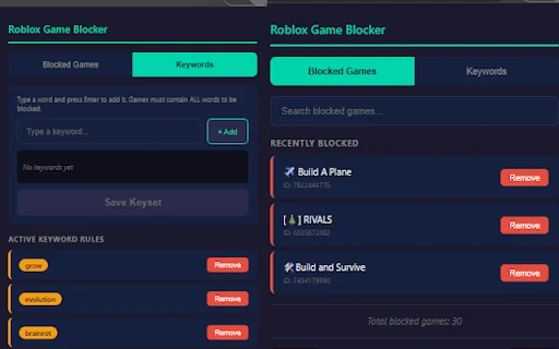 Roblox Game Blocker Terbaru – Sembunyikan Game Spam di Roblox - Screenshot 2