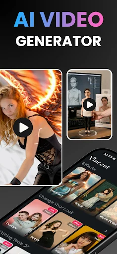 Vincent: AI Video & Photo Generator – Ubah Foto Jadi Anime Keren - Screenshot 1